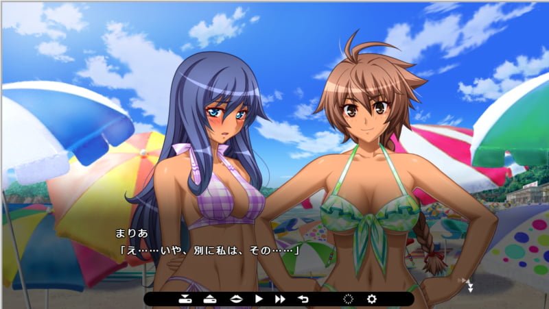 日焼けしたまりあとつきみ