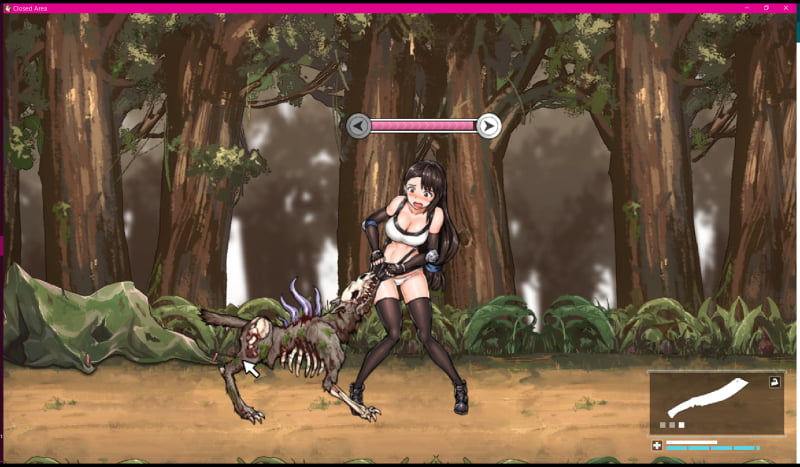 獣型ゾンビに襲われるシーン