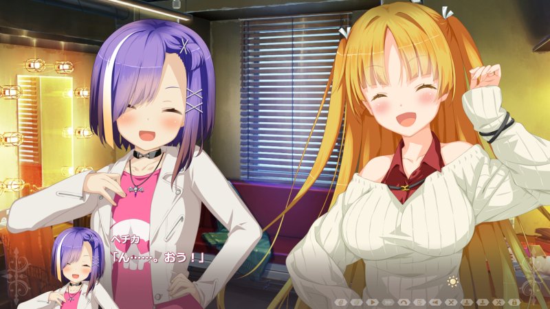 笑顔のペチカとエレナ