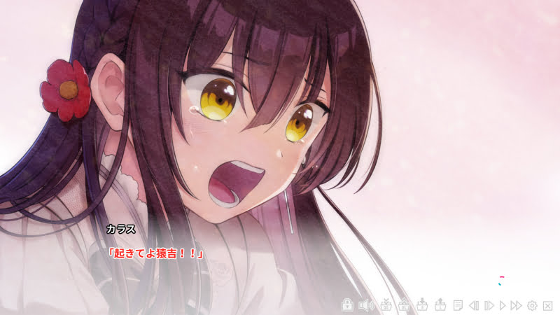 カラス「起きてよ猿吉!!」