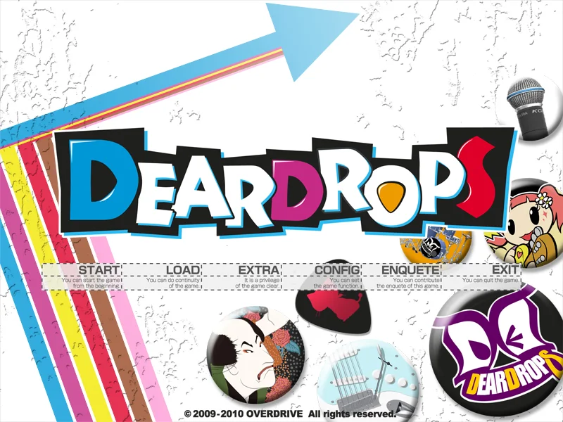 DEARDROPSのタイトル画面