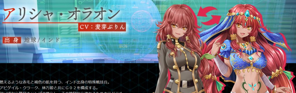 アリシャ・オラオン（出身：地球／インド）