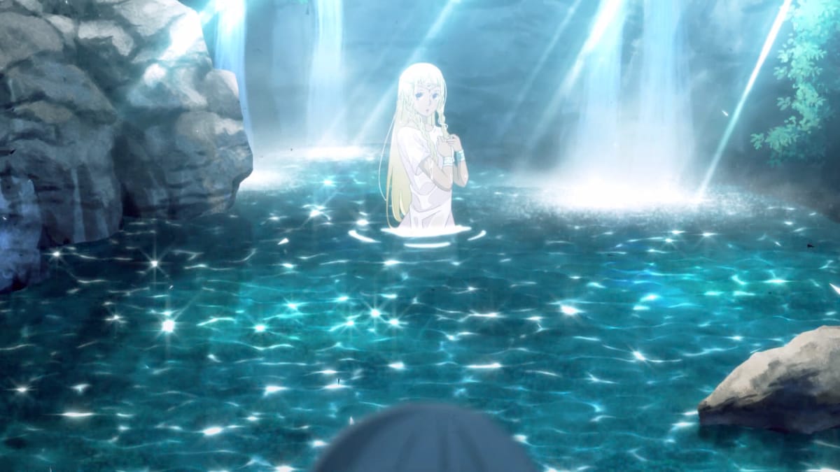 水浴びするユーファ