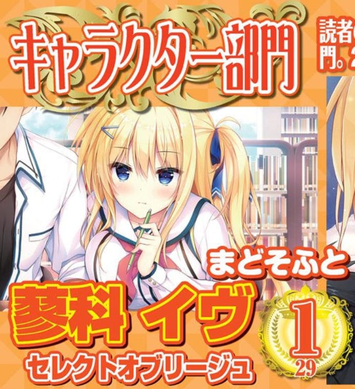 キャラクター部門１位――蓼科イヴ