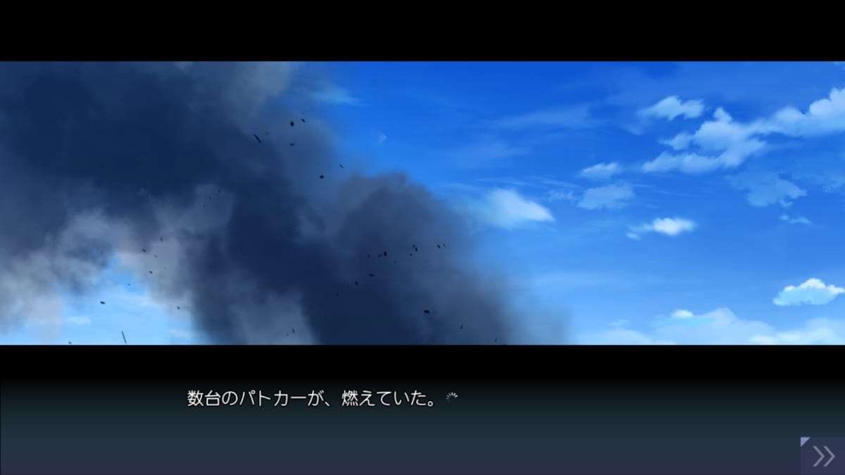 数台のパトカーが、燃えていた。