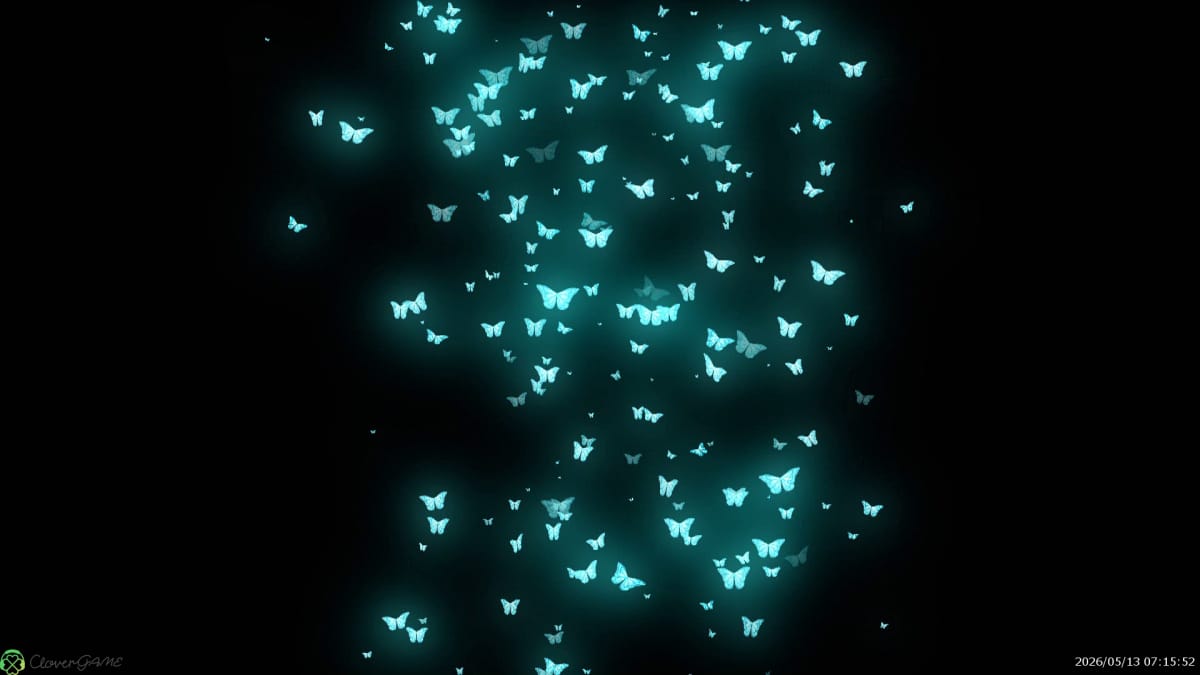 幻想的な蝶のエフェクト