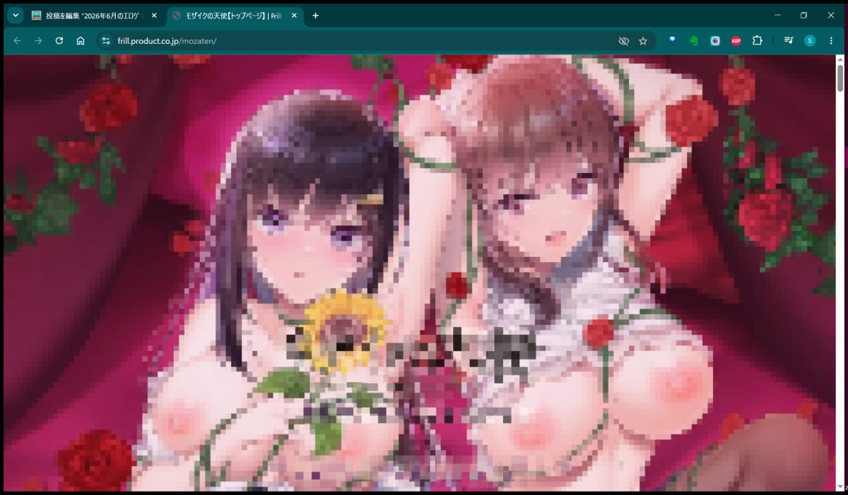 【モザイクの天使】の公式サイト（モザイク薄め）