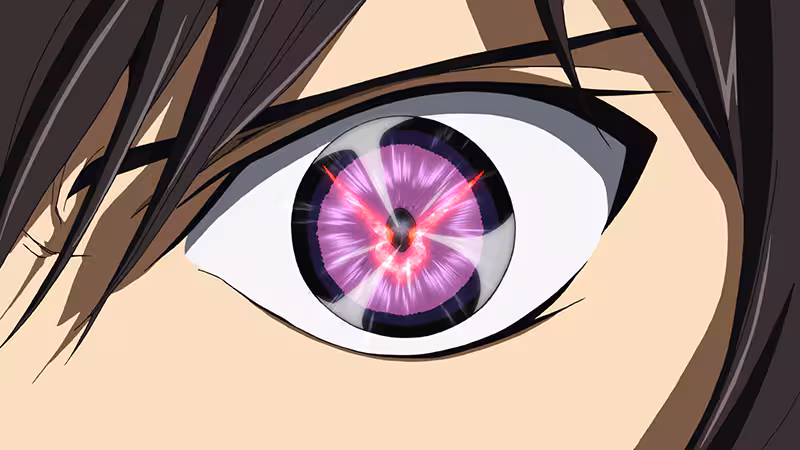 ギアスをかけるルルーシュ